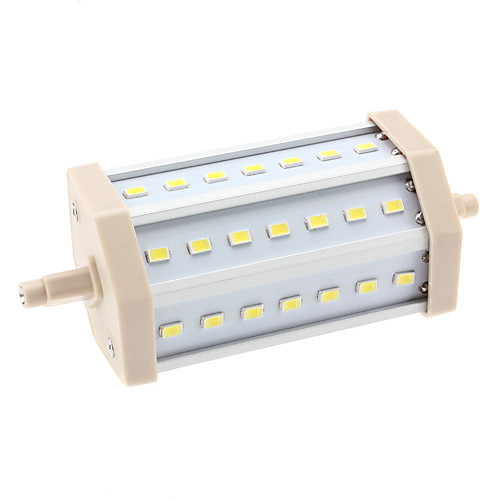 R7S 10W 21x5630 SMD 900-1000LM 6000-6500K натуральный белый свет Светодиодные лампы кукурузы (85-265В)