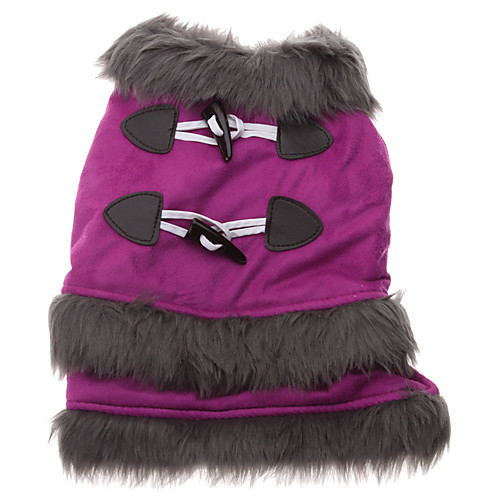 Замшевые Velvet Top Coat класса для собак (Purple, XS-XL)