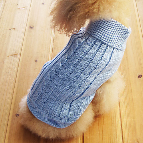 Классический европейский стиль свитер для собаки кошки (Синий, XS-M)