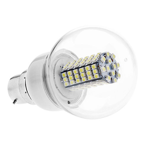 B22 5W 102x3528 SMD 400-420LM 6000-6500K природных Белый свет светодиодный шаровые лампы (110В/220В)