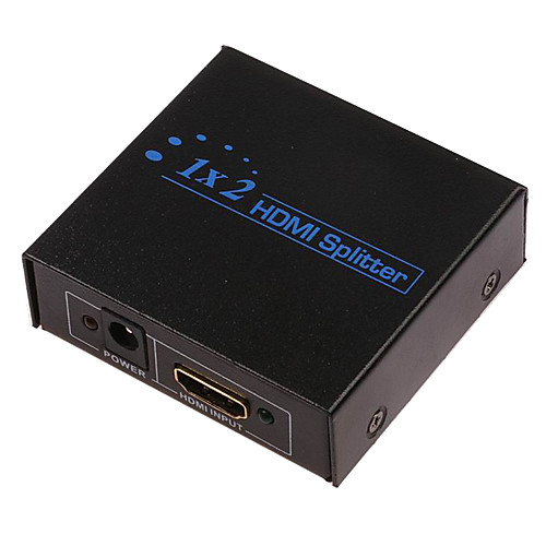 1080 2-Port Splitter v1.3 HDMI с адаптером переменного тока (1-в, 2-аут)