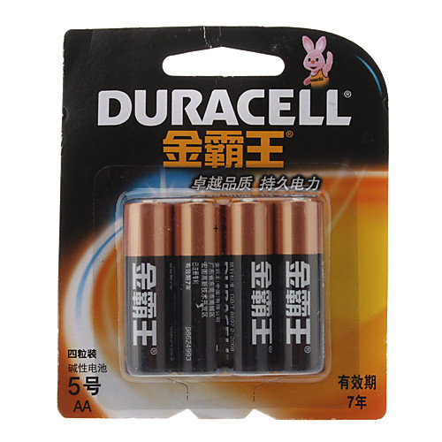 Duracell щелочные батареи AA 1,5 В (4-Pack)