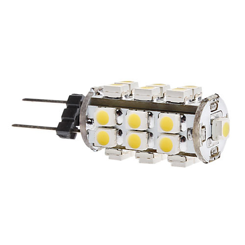 G4 1.5W 28x3528smd 140lm 3500K теплый белый свет Светодиодные лампы кукурузы (12)