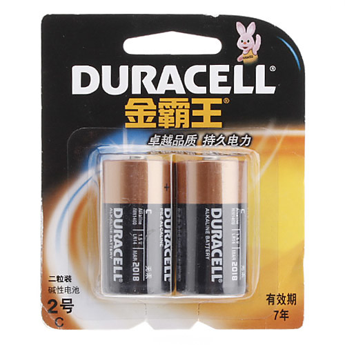 Duracell LR14 1,5 В щелочные батареи (2-Pack)