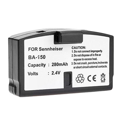 280mAh Аккумулятор подходит для Sennheiser BA150 BA151 BA152 A200 RS4