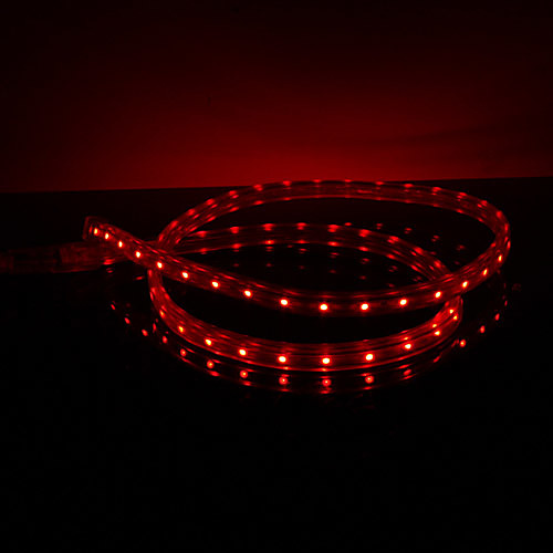 Водонепроницаемый 3,5 Вт / M 3528 SMD красный свет лампы светодиодные ленты (220, длина по выбору пользователя)