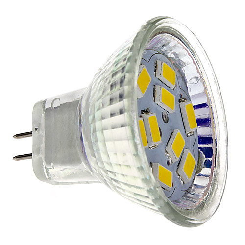 Точечная LED лампа (12V), теплый белый свет, MR11 4W 9x5730SMD 400-430LM 2700-3000K