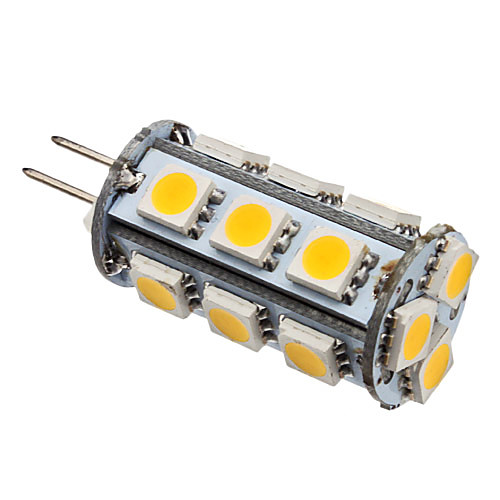 g4 2W 18x5050smd 110lm 3500K / 6000K теплый белый холодный белый свет привел кукурузы лампочку (12В)