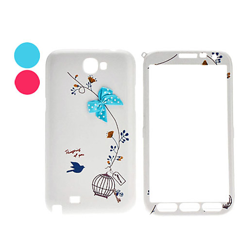 Birdcage Передняя и задняя Pattern Full Body чехол для Samsung Galaxy Note N7100 2 (разные цвета)