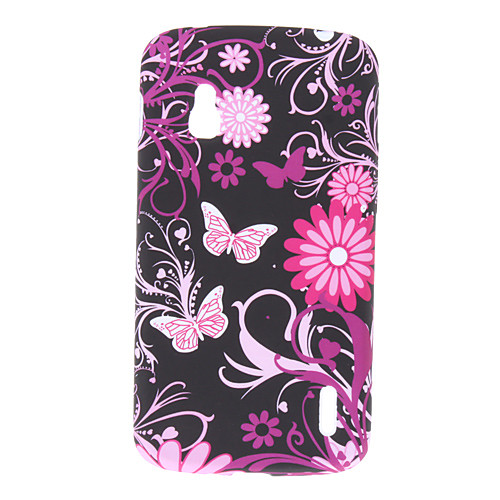 Butterfly Design ТПУ Мягкий чехол для LG E960 Nexus 4