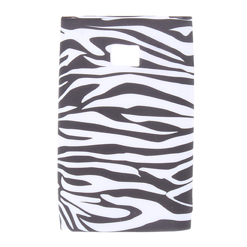 Zebra-Stripe Pattern Мягкий чехол для LG Optimus L3 E400