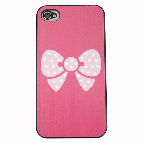 Белые пятна Bowknot задняя крышка для iPhone 4/4S