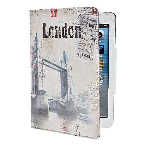 шаблон Tower Bridge PU кожаный чехол ж / стенд для Ipad Mini 3, Ipad Mini 2, Ipad мини