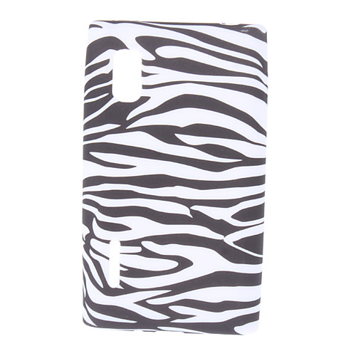 Zebra-Stripe Pattern Мягкий чехол для LG Optimus L5 E612