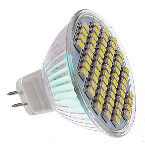 Точечная LED лампа (12V), естественный белый свет, MR16(GU5.3) 2.5W 60x3528SMD 130LM 5500K