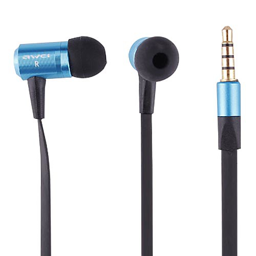 Мода Высокое качество металла Shell Noodle Line In-Ear Headphones (E100I Blue)