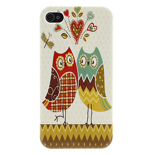 Сова Pattern Жесткий чехол для iPhone 4/4S