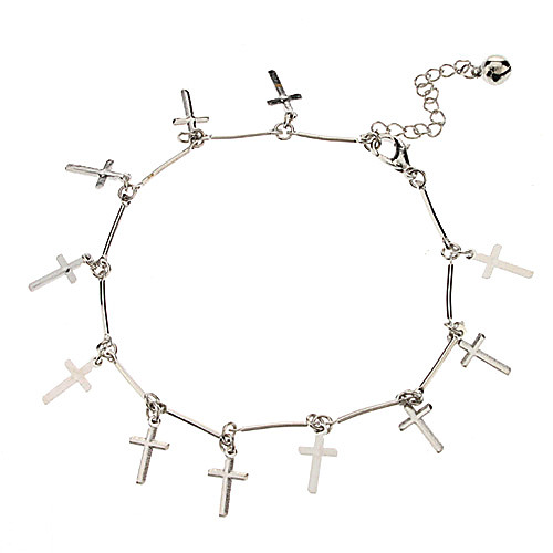 Крест Anklet Металл Подвеска (Platinum)