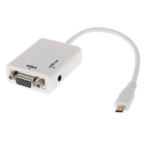 Micro USB для VGA  аудио кабель преобразования HD