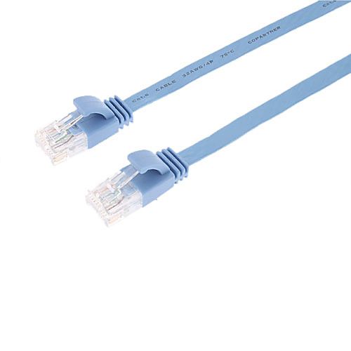 cat.6 RJ-45 Giga скорости ультра плоский LAN Сетевой кабель для ПК и концентратором (1м)