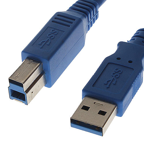 High Speed USB 3.0 принтер мужчин и мужчин B 5 футов 1,8 м кабель для передачи данных (синий)