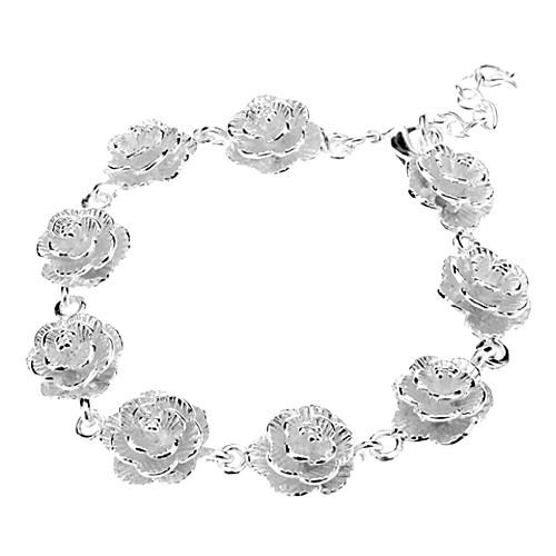 Flower Sterling Silver Покрытие браслета