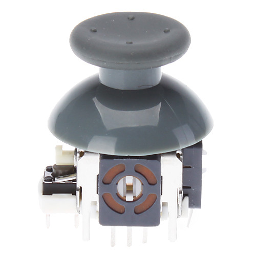 Замена 3d Rocker Джойстик Cap Shell шляпки грибов для XBOX360 беспроводной контроллер (серый)
