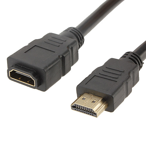 HDMI M / F Кабель для Samsung Sony Smart LED HDTV, Apple TV, PS3, XBOX360, Blu-Ray (30 см)