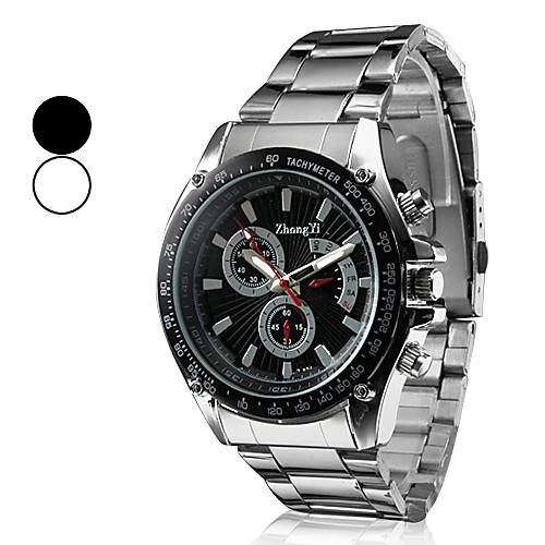мужская стиле гоночных серебряный сплав кварца наручные часы (разных цветов)