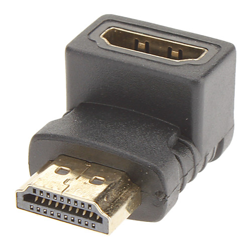 Адаптер 90 градусов HDMI M/F для V1.3/V1.4