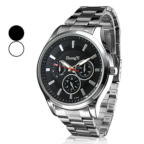 мужской деловой стиль серебряный сплав кварца наручные часы (разных цветов)