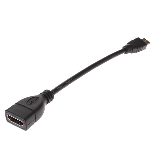 Mini HDMI на HDMI 1.3vm к F удлинитель (10 см)