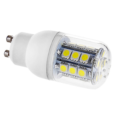 GU10 3.5W 27x5050smd 300-330lm 6000-6500K натуральный белый свет привел шарик мозоли с крышкой (AC 110-130/ac 220-240)