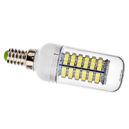 E14 5W 120x3258SMD 380-410LM 6000-6500K Белый свет Природный с крышкой мозоли СИД лампы (220)