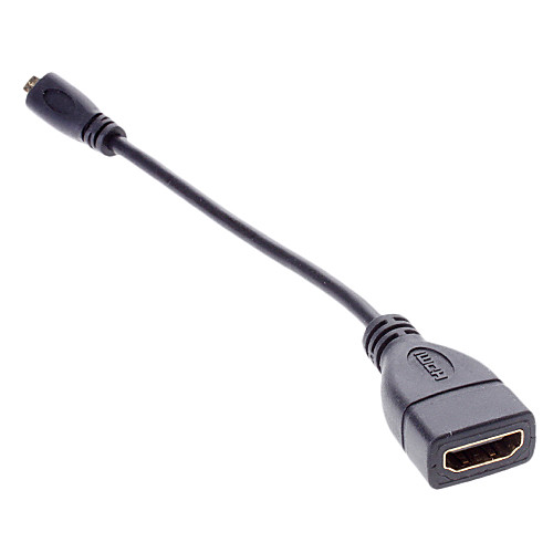 HDMI 1.3V микро-HDMI к HDMI M / F кабель для Apple Tv / Blu-Ray DVD / Xbox 360/android ТВ приставки (0,1 М)