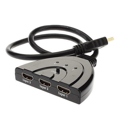 HDMI v1.3 переключатель 3 дюйма / 1out 0,5 м