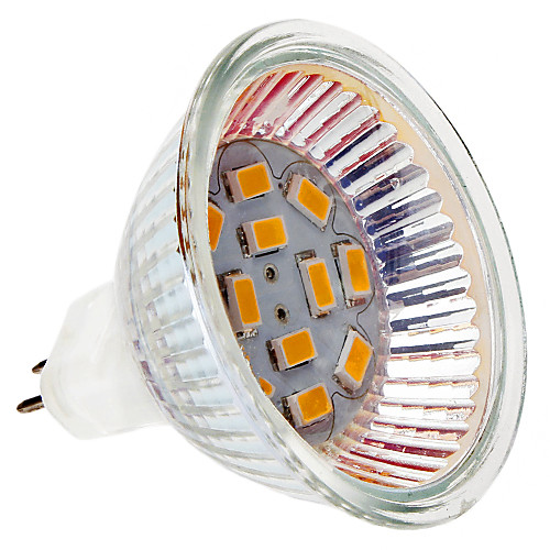 MR16 2W 12x5730SMD 200-230LM 3000-3500K теплый белый свет Светодиодные пятно лампы (12)