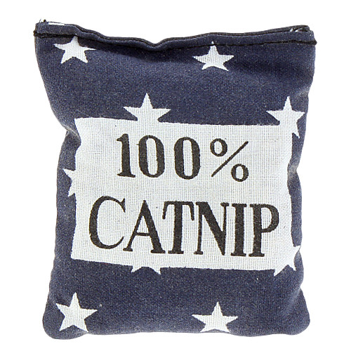 Портативный Белый пятиконечные звезды Pattern Мини Саше Тип Catnip