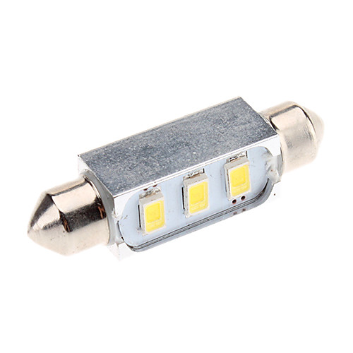 Гирлянда 41mm 1W 3x5730SMD натуральный белый свет Светодиодные лампы для автомобиля лампа для чтения (12)