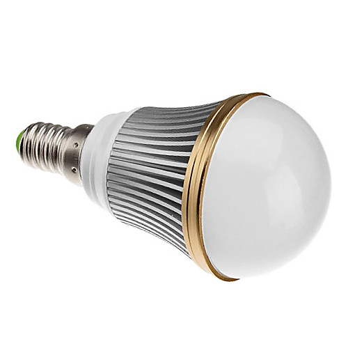 LED лампа с золотистой каймой и с регулируемой яркостью (220V), теплый белый свет, E14 3W 240LM 3000-3500K