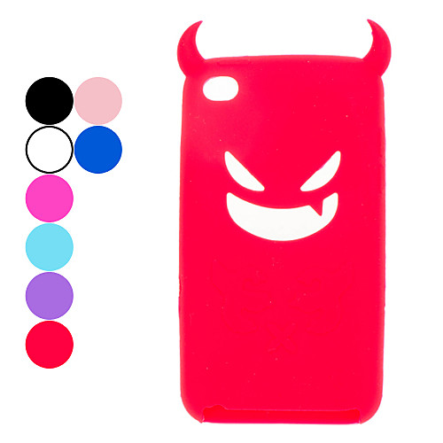 Дьявол защитный чехол силикагеля для Ipod Touch 4 (разных цветов)