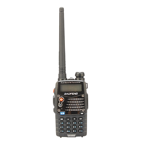 The BAOFENG walkie-talkie UV-5RA(Channel Capacity 128, Channel Spacing 2.5/5/6.25/10/12.5/20/25KHz, Operated Voltage 7.4V)