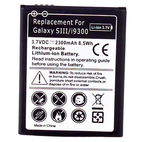 Сотовый телефон аккумулятор для Samsung Galaxy SIII/9300 (3.7V, 2300mAh)