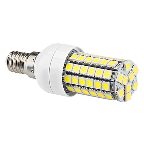 LED лампа типа Corn (220-240V), естественный белый свет, E14 7W 69x5050SMD 630LM 6000-6500K