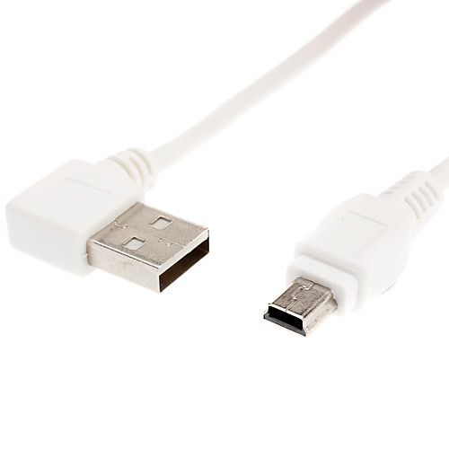 90 градусов налево мужской USB к мини-USB Мужской кабель (0,2 М)