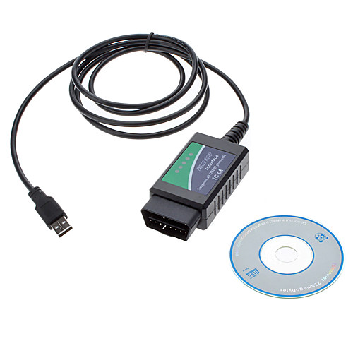 Универсальный Высокоскоростной V1.5 ELM-327 интерфейс Bluetooth диагностический инструмент с кабелем USB для машин