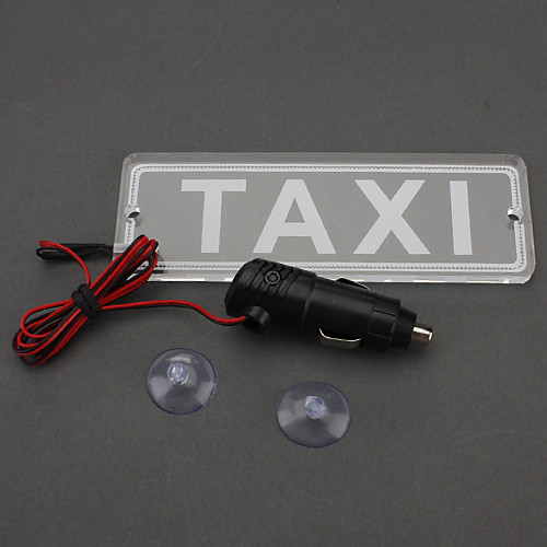 PMMA светодиодной такси совета света для автомобилей (синий и белый)