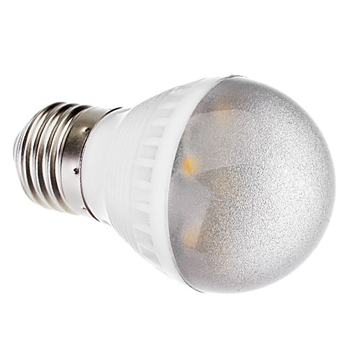Лампа светодиодная шарообразная E27 1W 7x5050 SMD 140-170LM 2800-3200K  теплый белый свет  (220V)