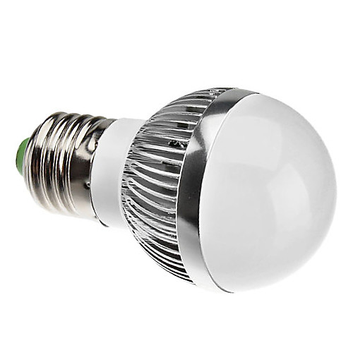 Dimmable E27 3W 240LM 3000-3500K теплый белый свет Светодиодная лампа мяч (220)