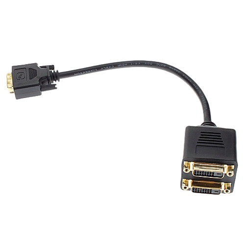 DVI 24 1 мужчины к 2-портовый DVI 24 1 Женский адаптер (0,2 м)